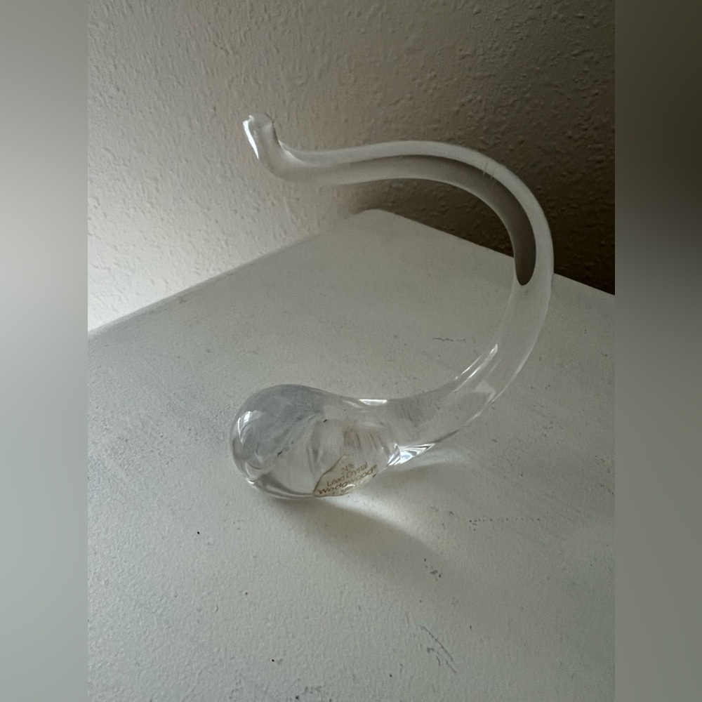 WEDGWOOD CLEAR CRYSTAL PESCE RING SWING